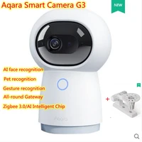 new aqara g3 smart camera with zigbee3 0 ai intelligent chip work for app homekit all round gateway face pet recognition
