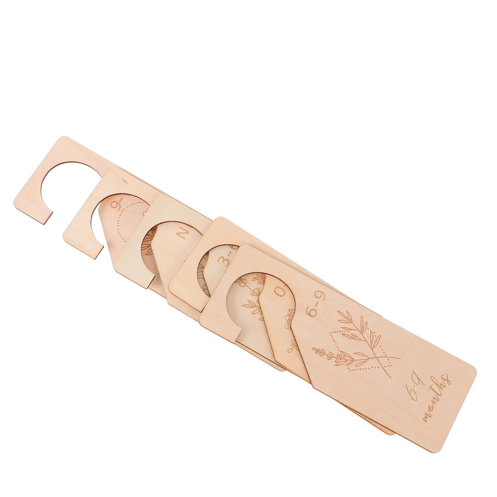 

1 Set Wooden Baby Clothing Size Closet Dividers Wooden Size Separators