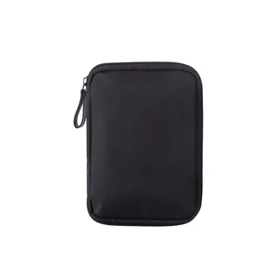 Black Size S Travel Digital Pouch Nylon Travel Passport Case Multi Purpose Zipper Card and ID Holder Cable Gadgets Organizer - Цвет: Black Size S