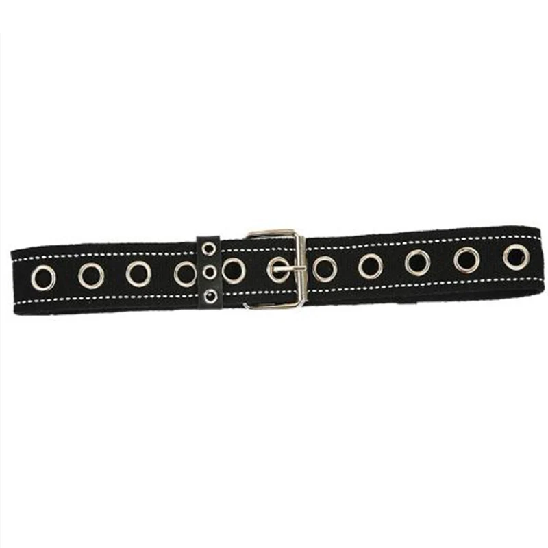 

Fashion Punk Style Decorative Belt Single Row Hole Belt For Men And Women For Jeans Pants Trousers
