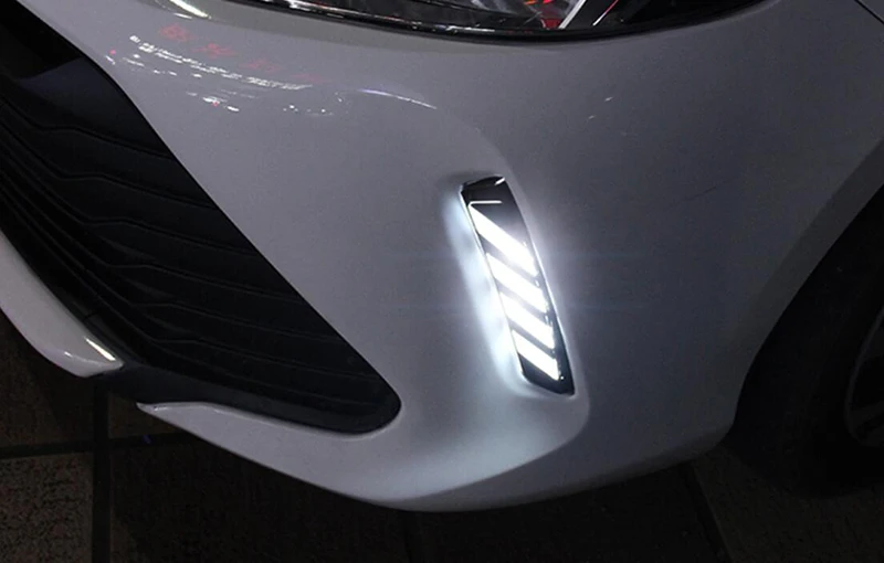 Светодиодный дневный ходовой светильник DRL для Toyota Vios Yaris 2017 противотуманная фара