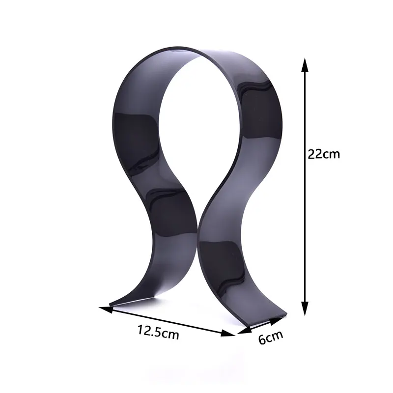 

Universal U Shape Acrylic Headphone Stand Earphone Hanger Display Shelf Rack Bracket Desk Portable Earphone Accessories