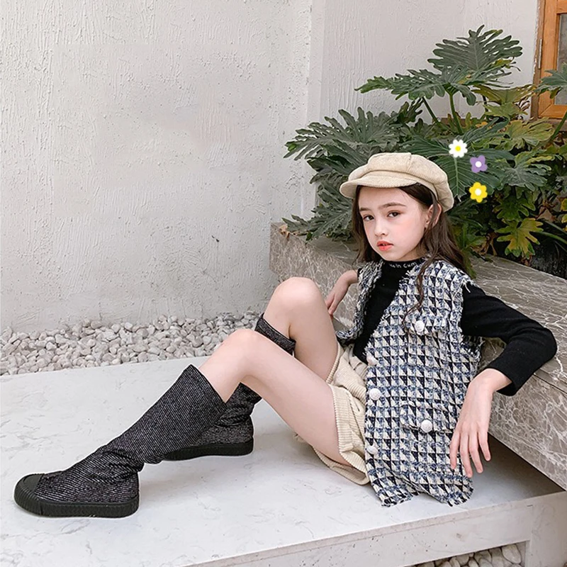 Весенне-осенний жилет для девочек верхняя одежда малышей Детская куртка без