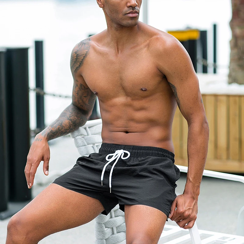 Быстросохнущие шорты для бега мужские тренировок в зале летние дышащие