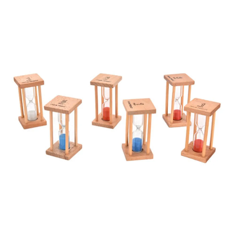 Деревянные песочные часы 1/3/5 мин украшения из красного дерева поделки с таймером