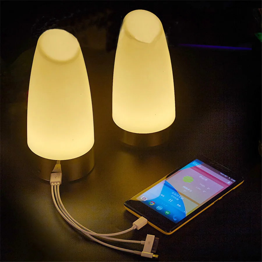 Thrisdar перезаряжаемая настольная лампа в форме яйца с внешним аккумулятором анти