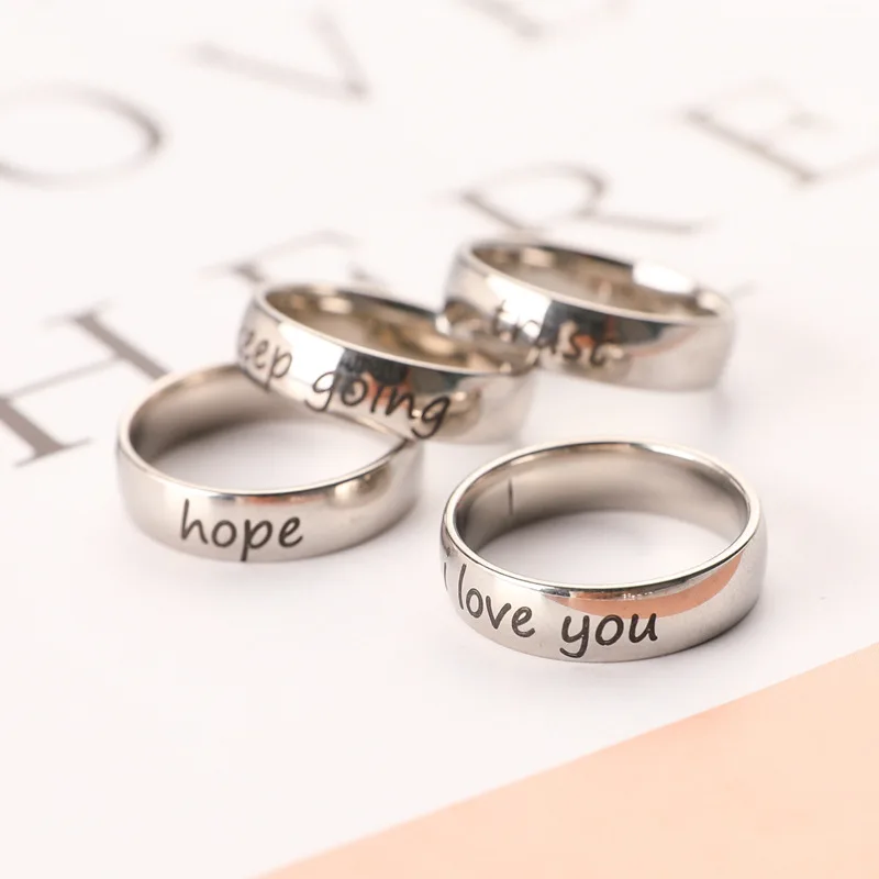 Кольцо из нержавеющей стали для осознания самочувствия подавление пауза кольцо