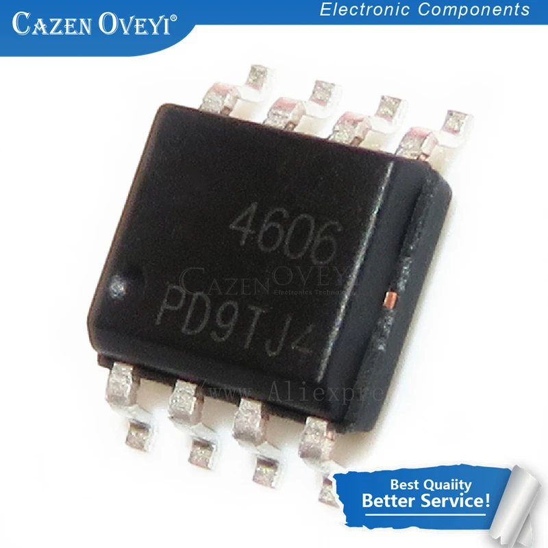 10 шт./лот AO4606 SOP 8 AO4606C 4606 в наличии|Интегральные схемы| |