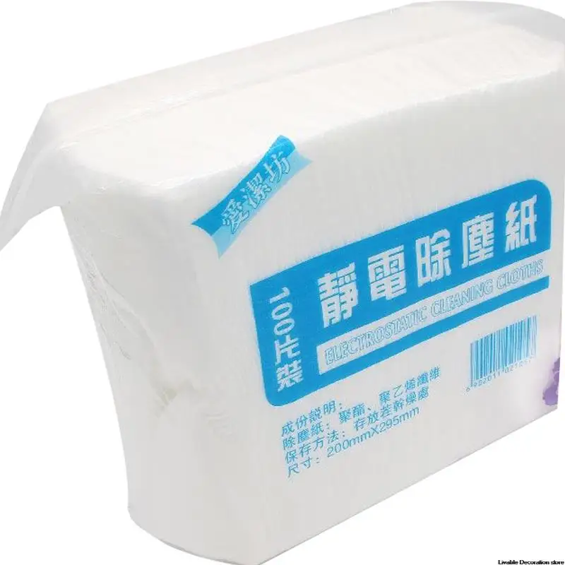 

100pcs Disposable Electrostatic Dust Removal Mop Paper Home Kitchen Bathroom