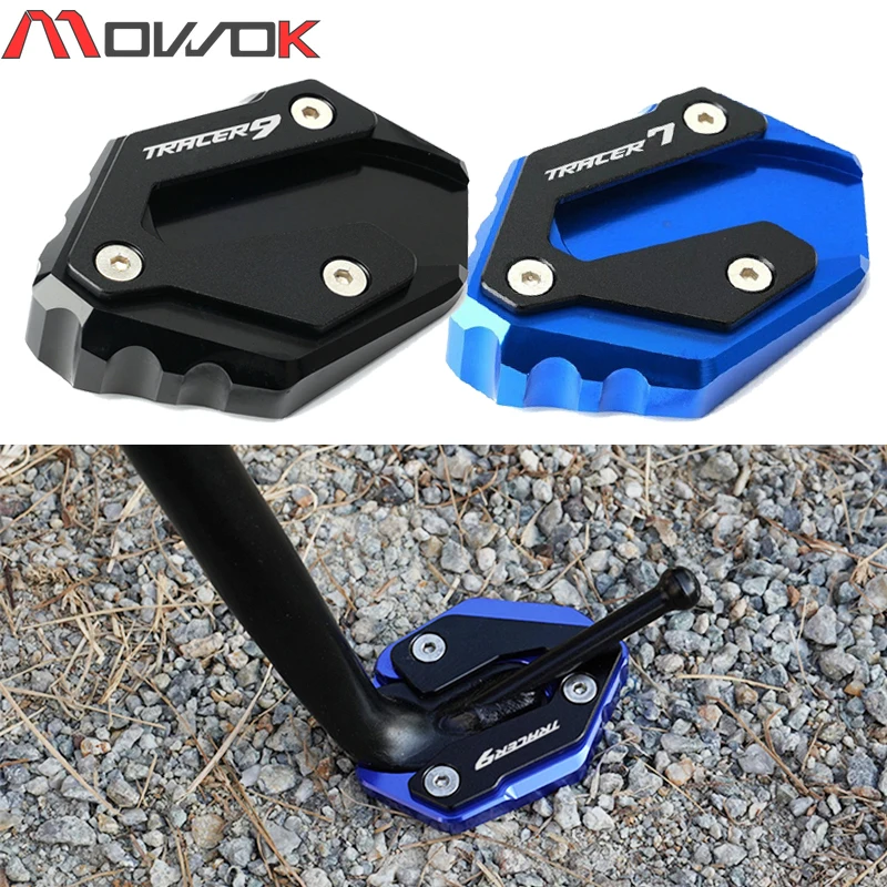 For Yamaha TRACER  9 9GT 2021 2022 TRACER 7 7GT GT 2021 TRACER7 TRACER9 Motorcycle CNC Kickstand Stand Plate Foot Enlarger Pad