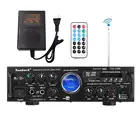 220 В 600 Вт Bluetooth Мощный стерео усилитель HIFI VU Meter FM 2CH USB SD караоке домашние усилители для кинотеатра Цифровой усилитель для автомобильного аудио