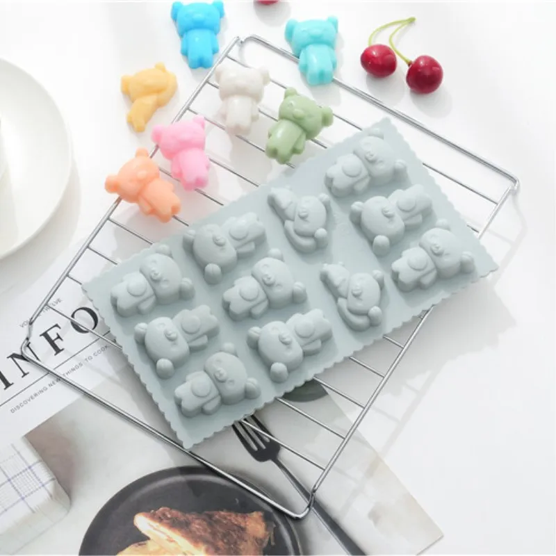 JO LIFE мультфильм Медведь силиконовая форма для торта печенья шоколада конфет