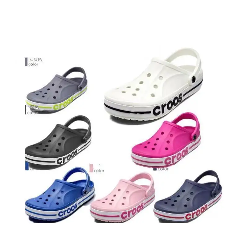 

Crocks Sandals For Women EVA Lightweight Breathable Men Slippers Croc Casual Shoes Size 36-44 Flat Platform Slippers Couple Shoe