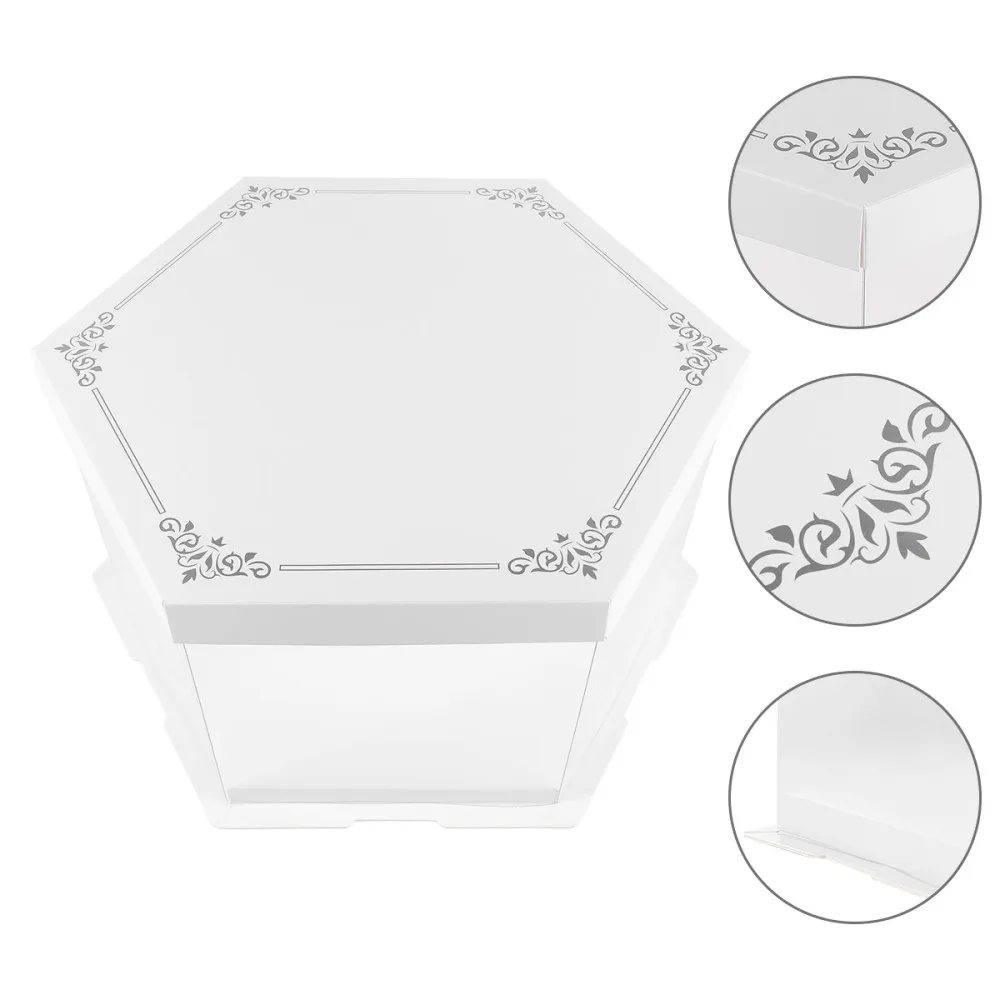 1 шт. прозрачная коробка для торта безопасный шикарный хороший контейнер Декор