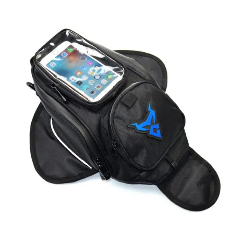 

New Motorcycle Bag Waterproof Moto Tank Oil Fuel Tank Bag Magnetic Riding Motorbike Saddle Bag Single Shoulder Bags Backpack