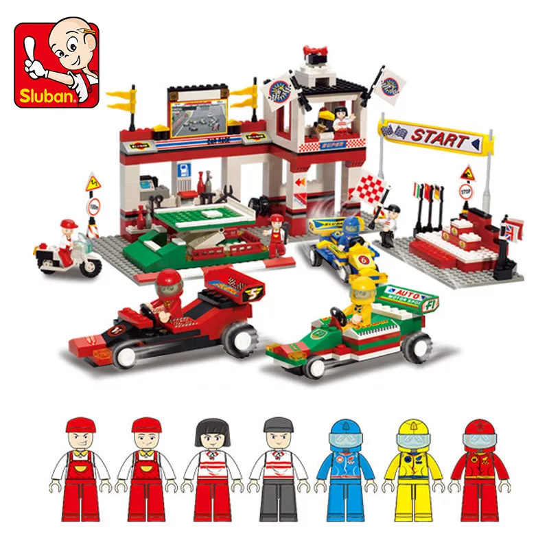 

Sluban Assembled Toy Formula Car F1 Puzzle Assembled Building Blocks B5500 Racing Grand Prix Children's Toys