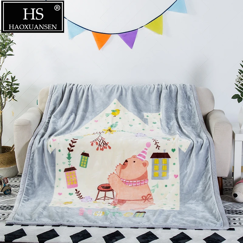 Детское легкое пасмурное одеяло мультяшное мягкое теплое всесезонное покрывало