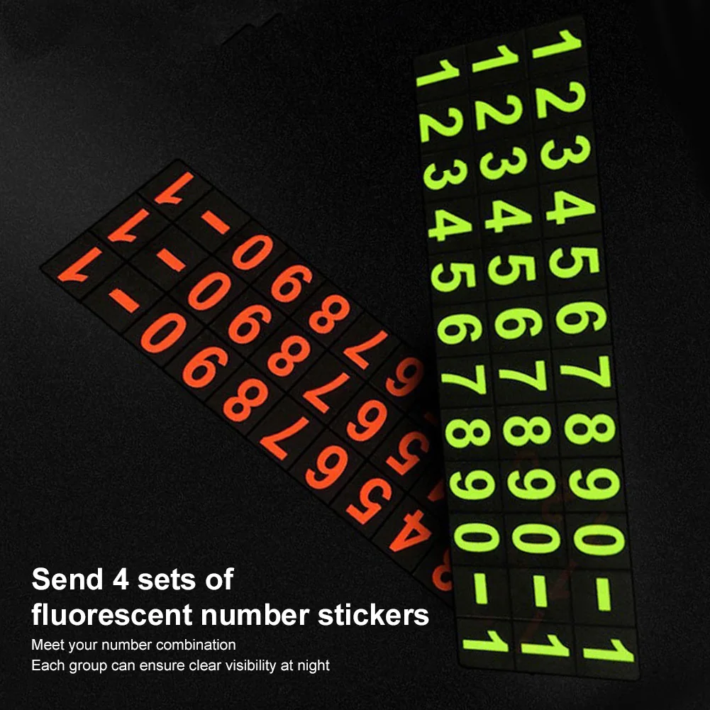 Светящаяся автомобильная временная парковочная карта Магнитная номерная скрытая телефонная пластина автостоянки аксессуары