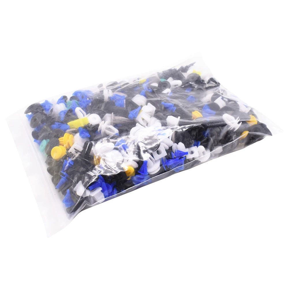 

500Pcs Mixed Auto Car Fastener Clip Bumper Fender Trim Plastic Rivet Door Panel