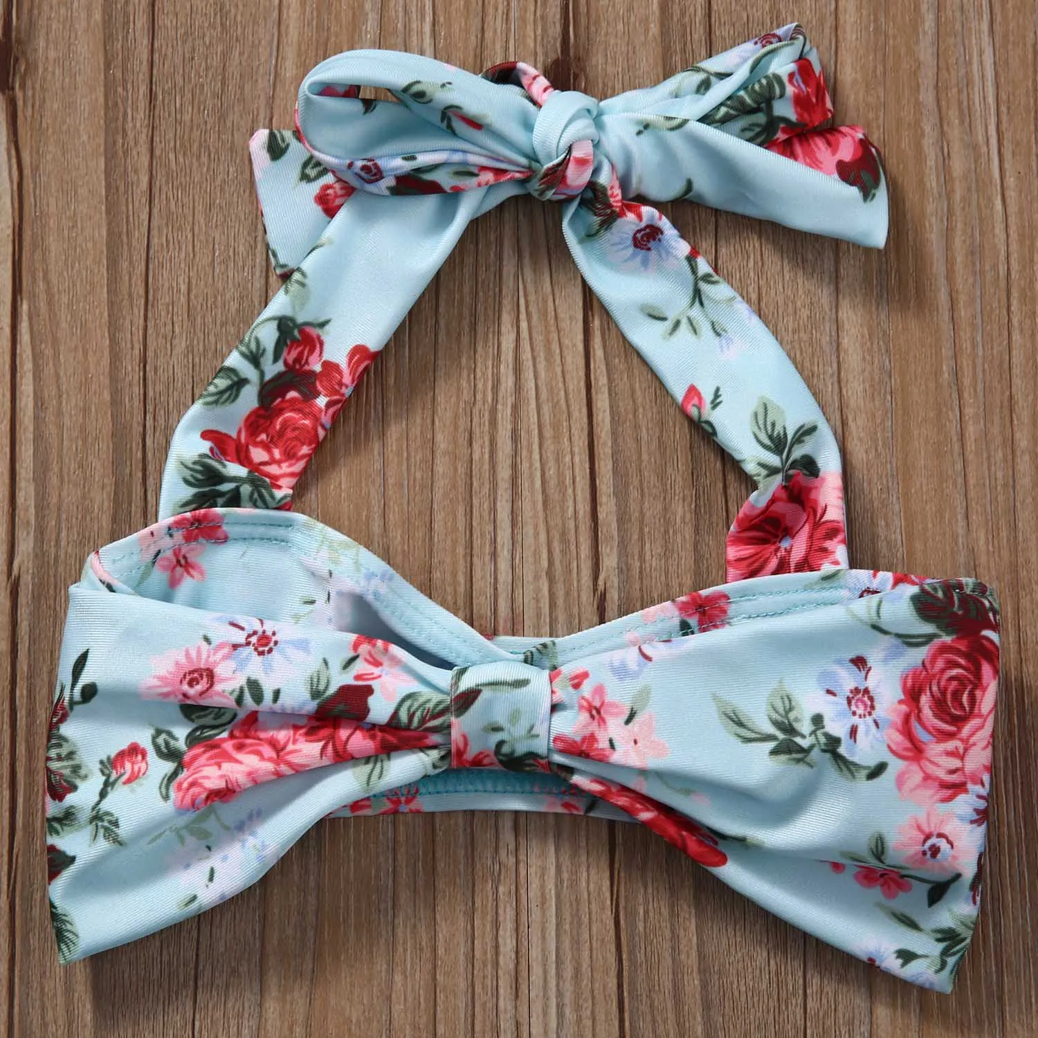 Комплект из двух предметов для маленьких девочек Цветочный купальник бикини