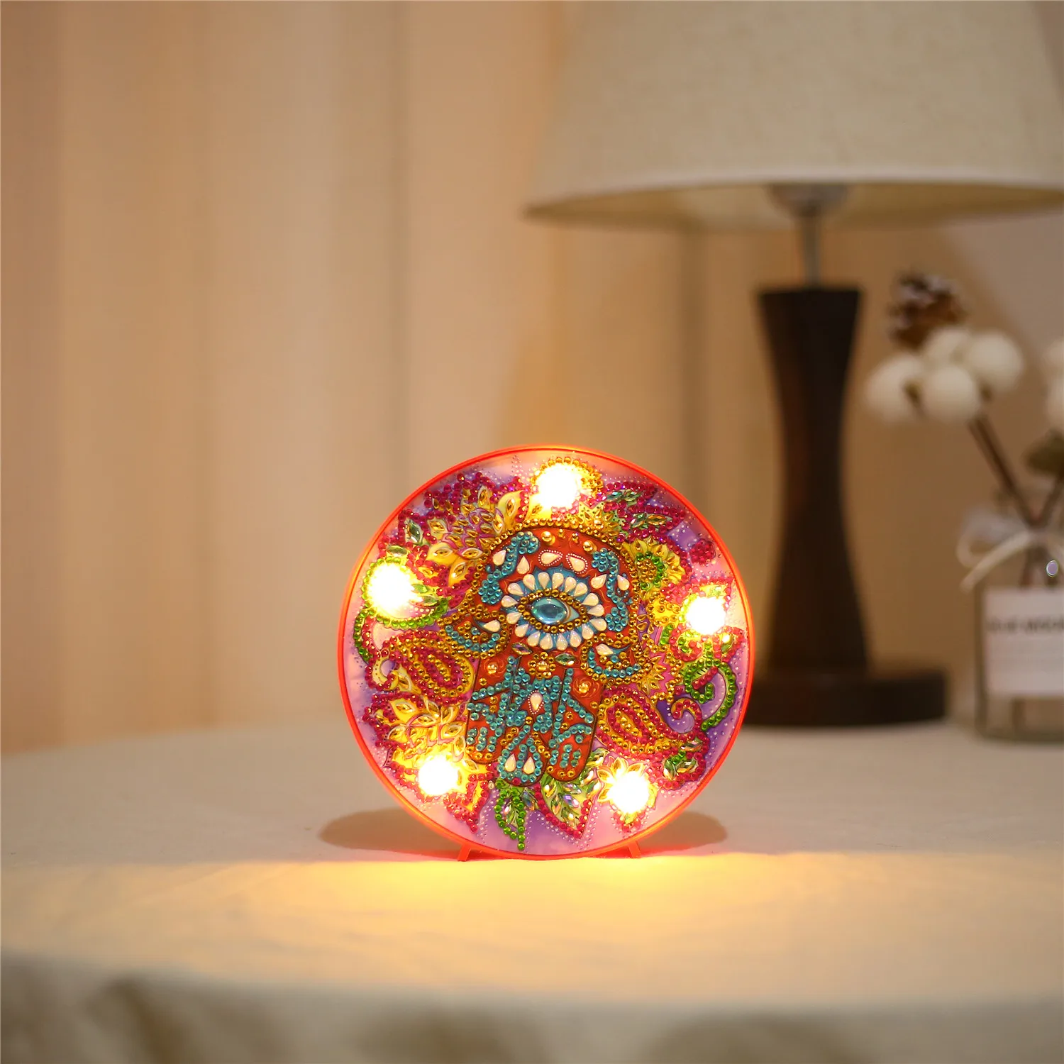 LED-ZXD008 5D DIY Алмазная картина светодиодный светильник Снеговик специальная форма мозаика вышивка Сова незавершенный комплект Рождественский подарок - Цвет: LED-ZXD008