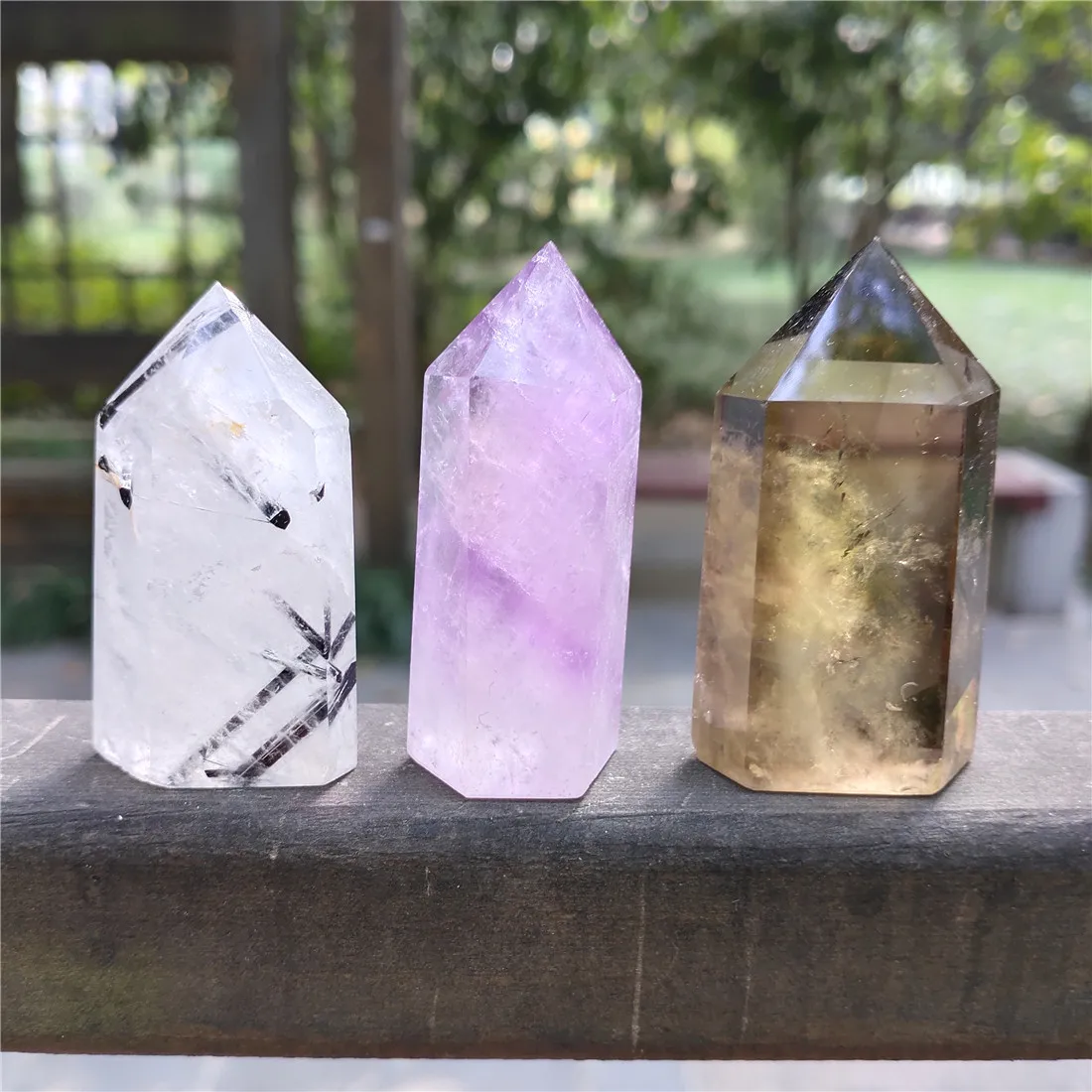 Amethyst Black Tourmaline Smokey Quartz Tower Crystal Stone Island Stones Crystals Wicca Cristal Pierre Natural Healing Decor | Дом и сад