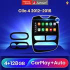 Автомагнитола Junsun V3, мультимедийный проигрыватель на Android 10,0 с голосовым управлением Qualcomm для Renault Clio 4 ZOE 2012-2016, стерео Автомагнитола 2Din