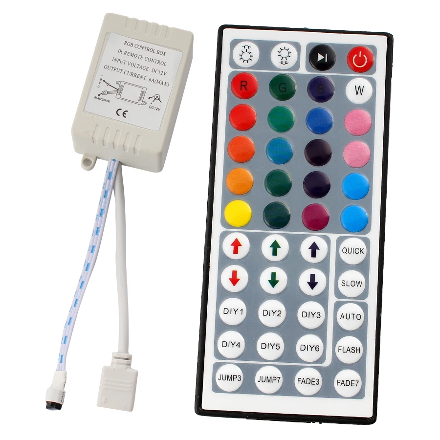 Ик пульт дистанционного управления на 44 клавиши для 12 в светодиодный тока