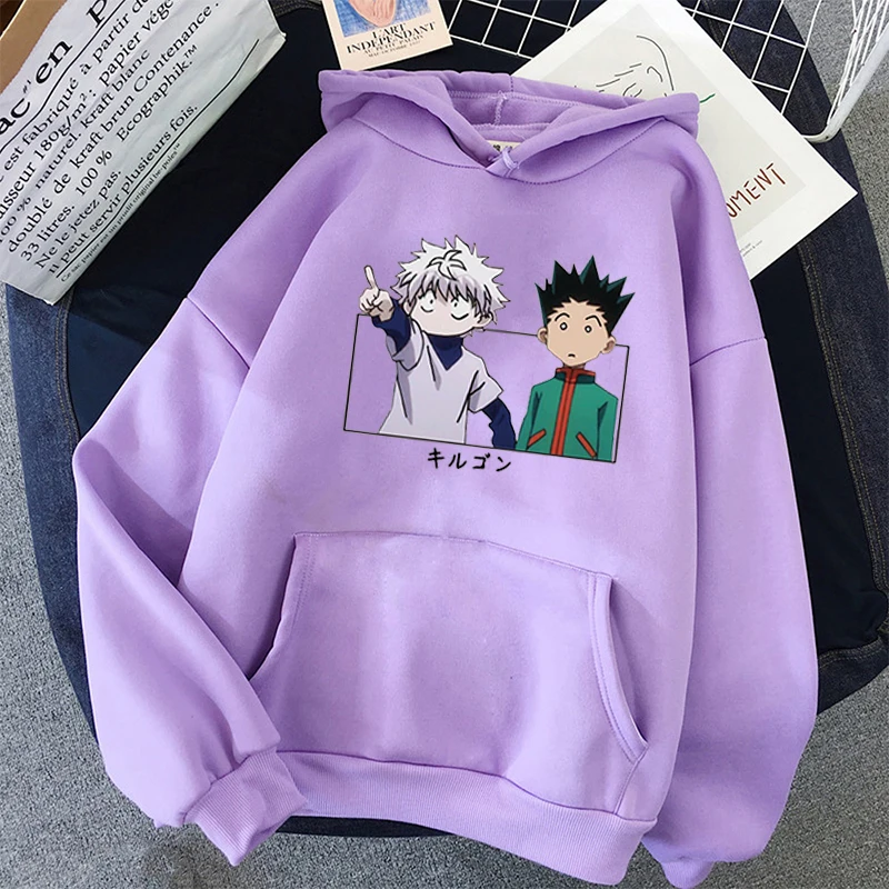 Мужские и женские толстовки с капюшоном Hunter X Killua Gon | Женская одежда