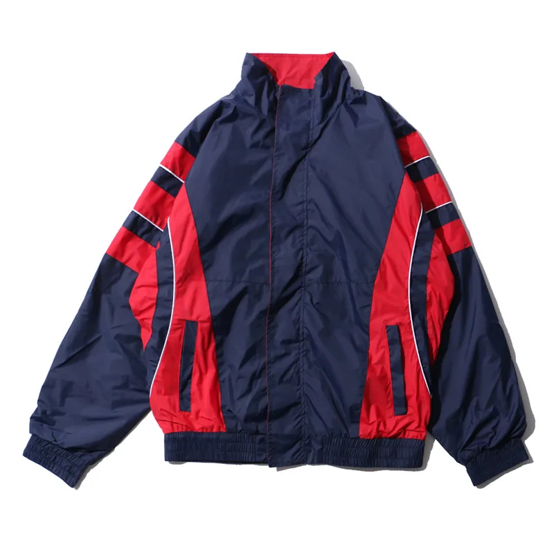 Цветной блок в стиле пэчворк воротник стойка мужская куртка 2019 зима тонкий стиль
