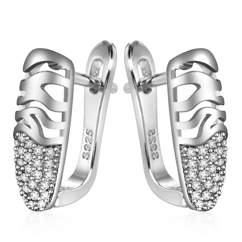 Простые серьги-гвоздики Kinel с инкрустацией из микровоска женская модная