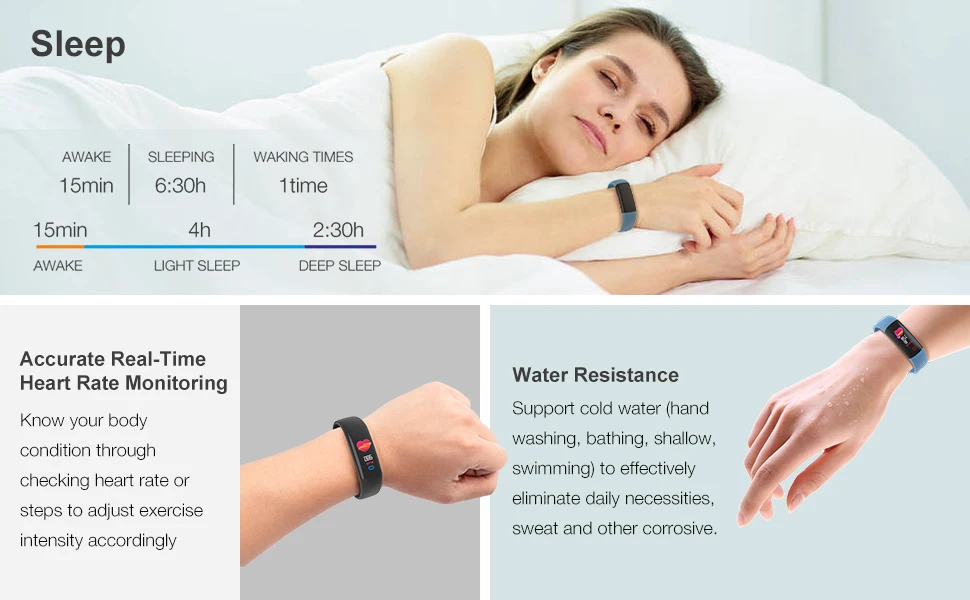 

Smart Bracelets GPS Activity Tracking Heart Rate Monitor Fitness Tracker Swimming Mode Waterproof Health Care smart Watches