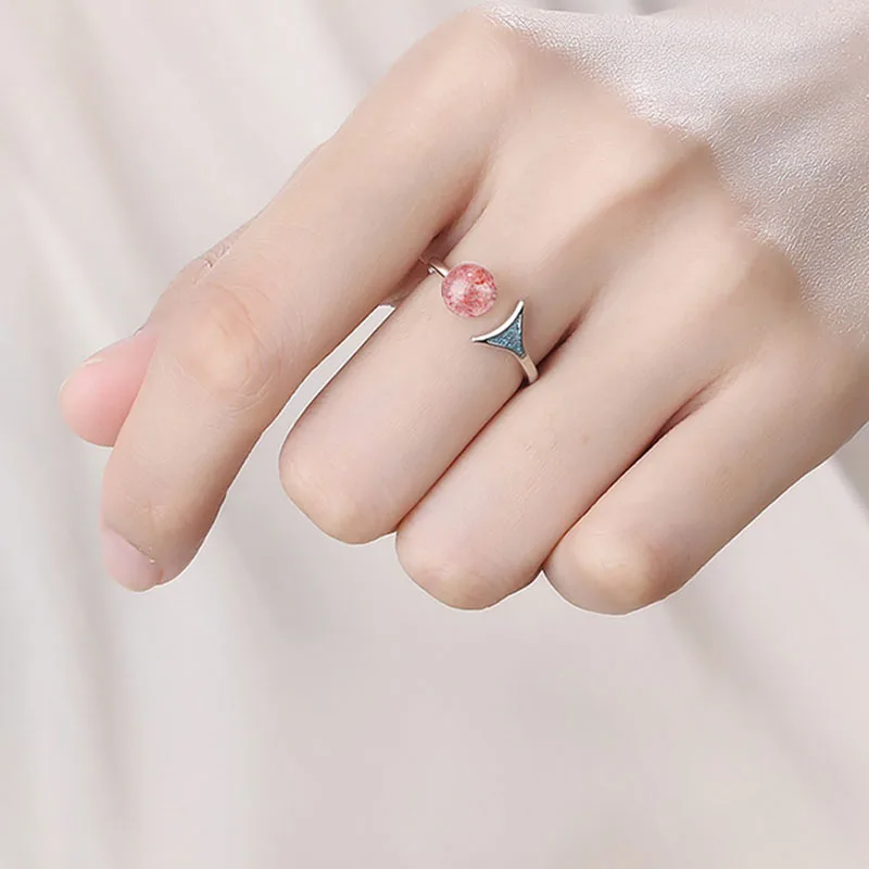 Кольцо MEETSOFT женское посеребренное простое регулируемое ювелирное изделие с