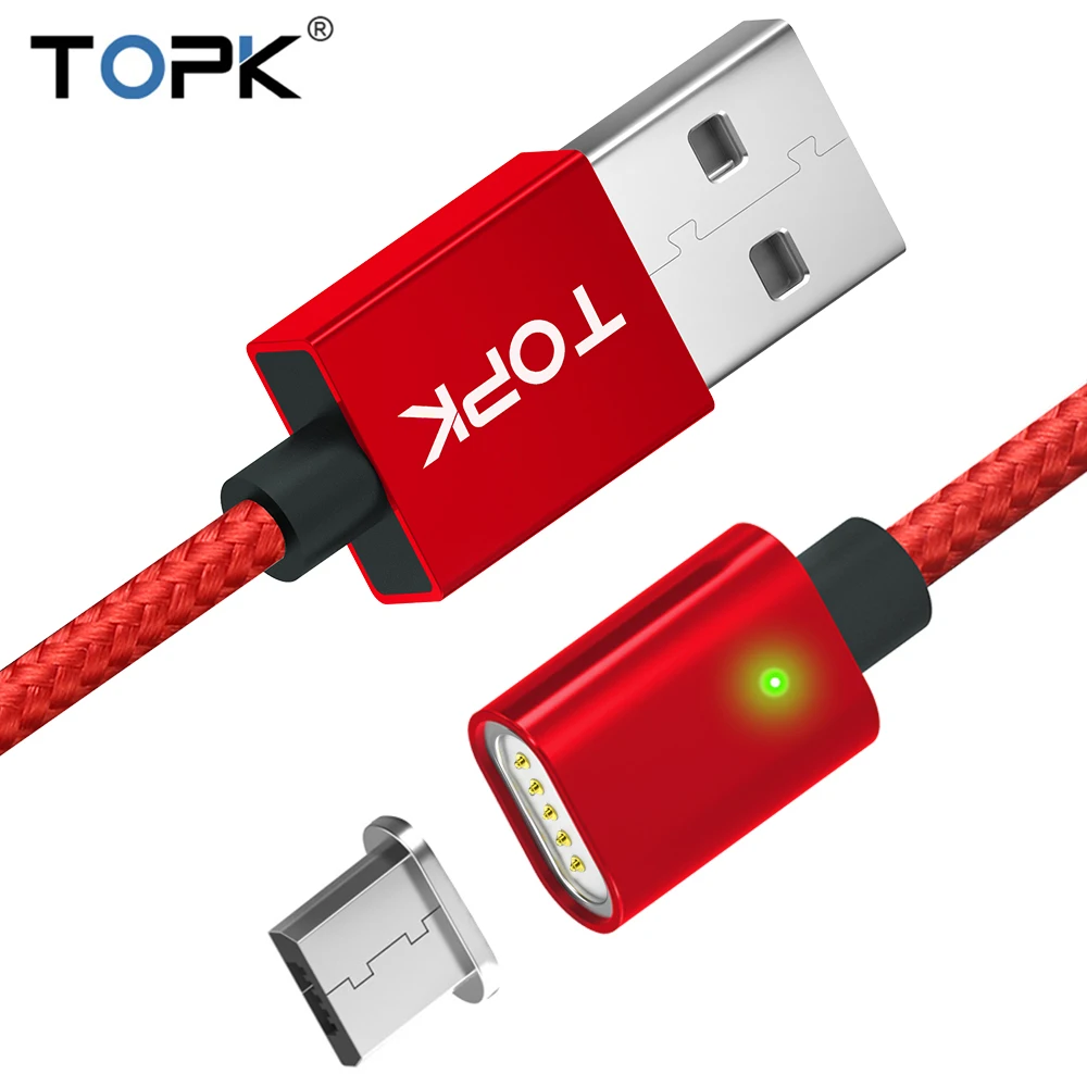 Магнитный мини кабель usb для samsung Xiaomi huawei Micro type C нейлоновый Плетеный светодиодный