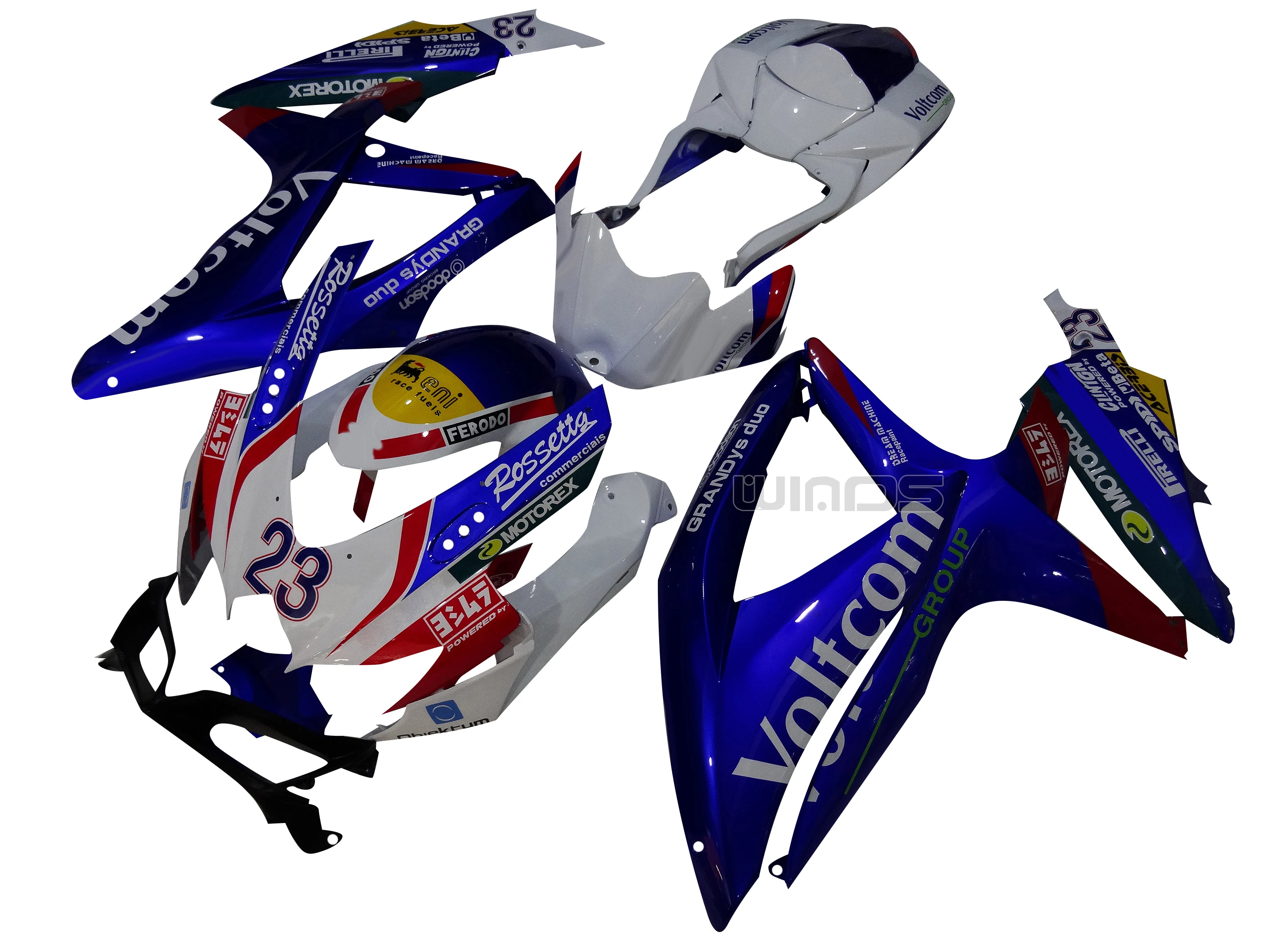 

Body Fairing Kit for Suzuki GSXR600/R750 K8 2008-2010 Blue White 23 Edition Injection