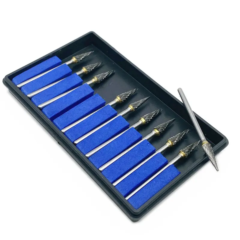 10 шт./компл. Вольфрамовая сталь стоматологические карбидные боры дрель 2 35 мм