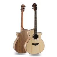 40 inch acoustic guitar 6 strings folk guitar matte spruce wood musical enthusiast instruments profession adult guitarra agt307