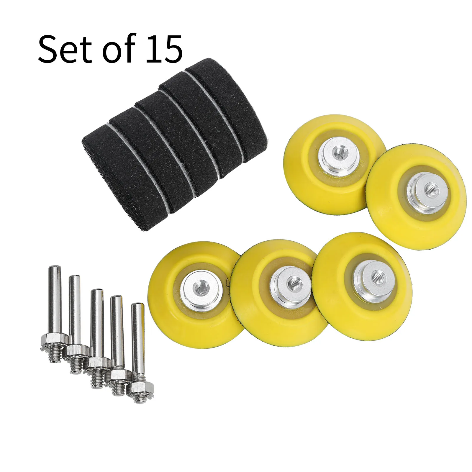

Набор из 7/15 резервных шлифовальных дисков с крючком и петлей для шлифовальных дисков с насадкой для дрели и буферной подушечкой с мягким по...