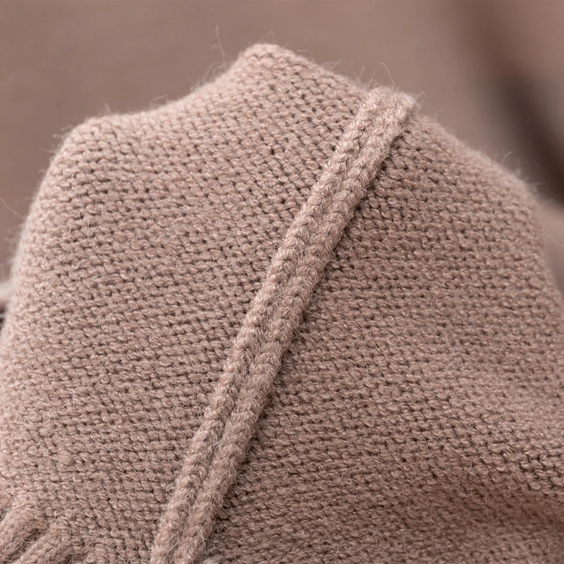 Женский трикотажный жилет GIGOGOU черный плотный Трикотажный с V-образным вырезом