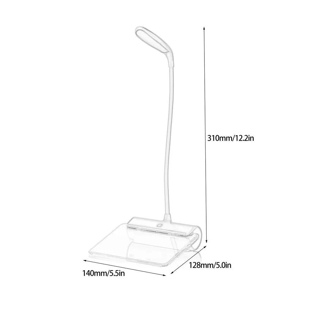 

LED Table Lamp With Message Board Portable USB Reading Lamp Universal Eye Protecting Desk Light For Studying Working