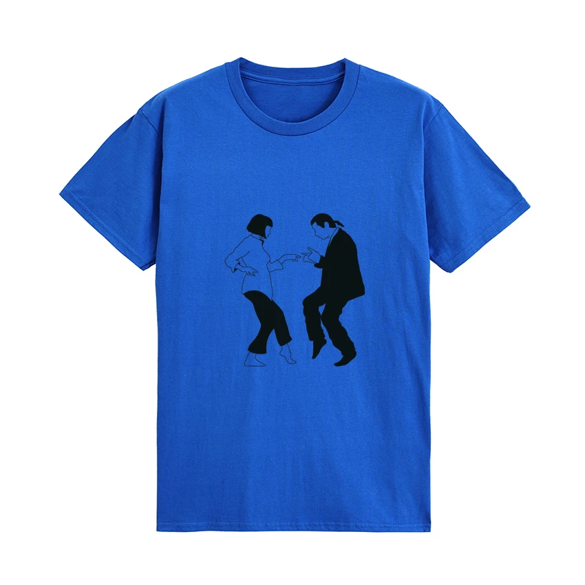 

Pulp Fiction Dance Scene Cult Tarantino Shirt GraphicT Shirt Short Sleeve Cotton O-Neck Tee T-Shirts Loose Comfortable Clothes