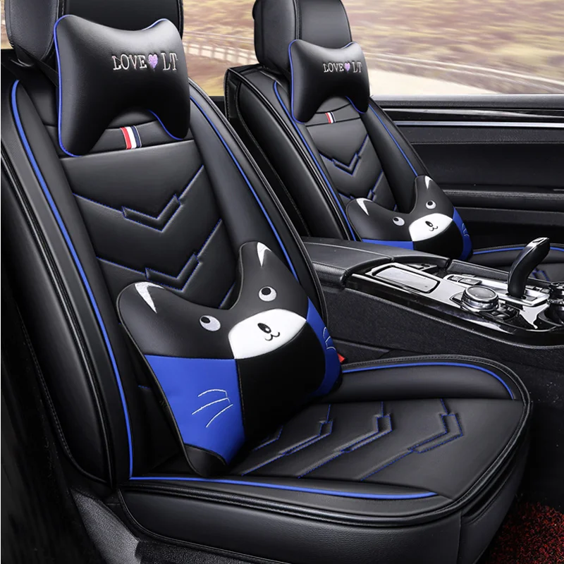 2019 Роскошные Чехлы для автомобильных сидений из искусственной кожи Toyota Corolla Camry