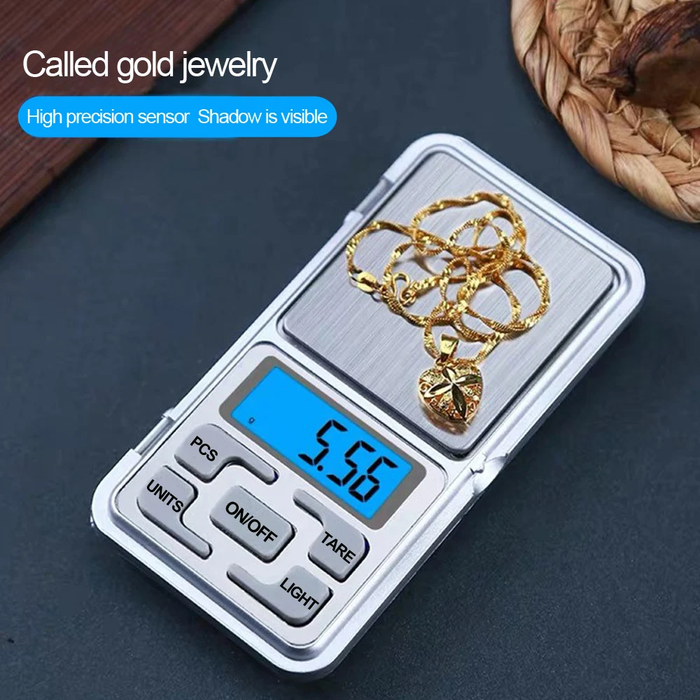Kingneed Переносные карманные цифровые граммовые весы максимальной точности 500 г с ЖК-подсветкой для питания или золотых ювелирных изделий.