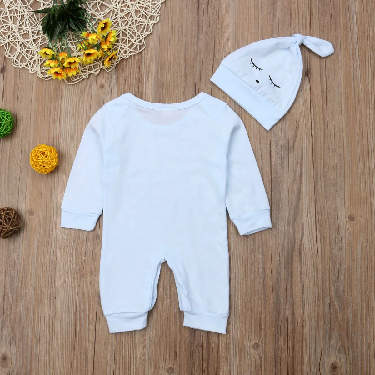 

Newborn Toddler Baby Boys Girls 0-18M Clothes Causal Romper Jumpsuit Outfit Autumn Set