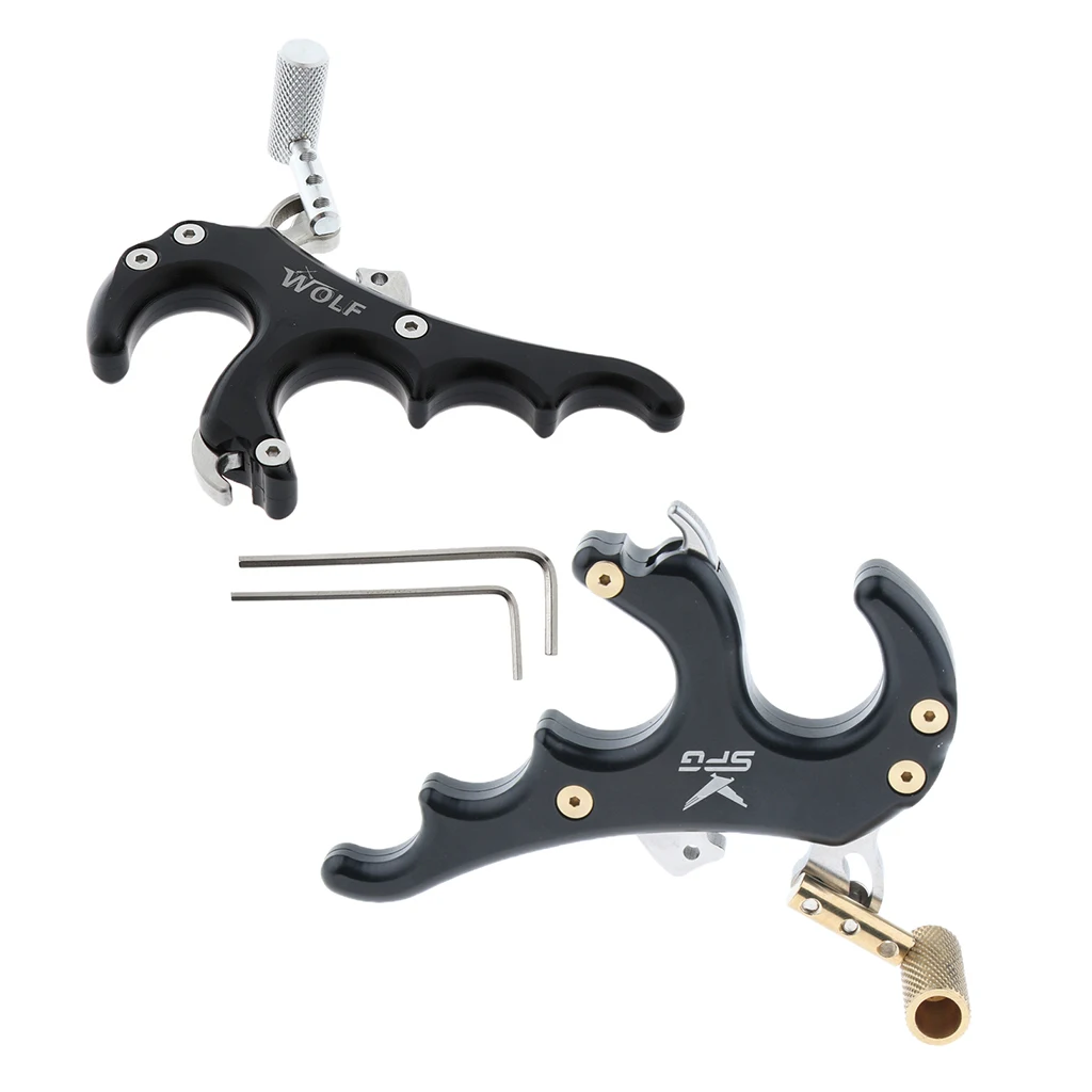 2 шт. блочный лук для стрельбы из лука триггер 4 пальца захват аксессуары целевой