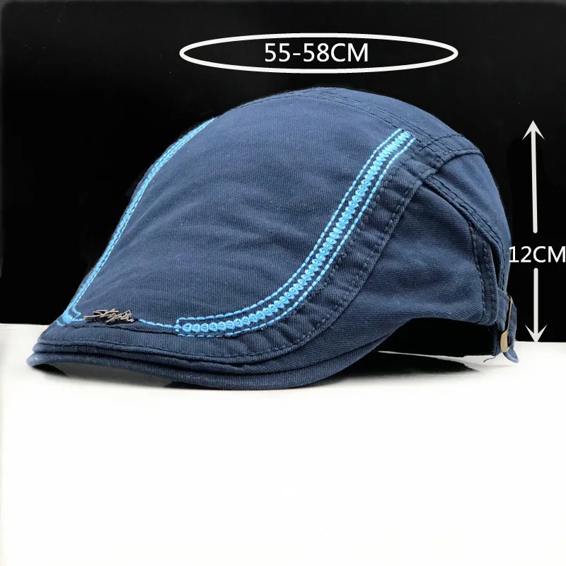 New Casual British Style Unisex Solid Cabbie Hats Caps Newsboy Cap Flat Hat Irish Newsboys Caps For Men And Women