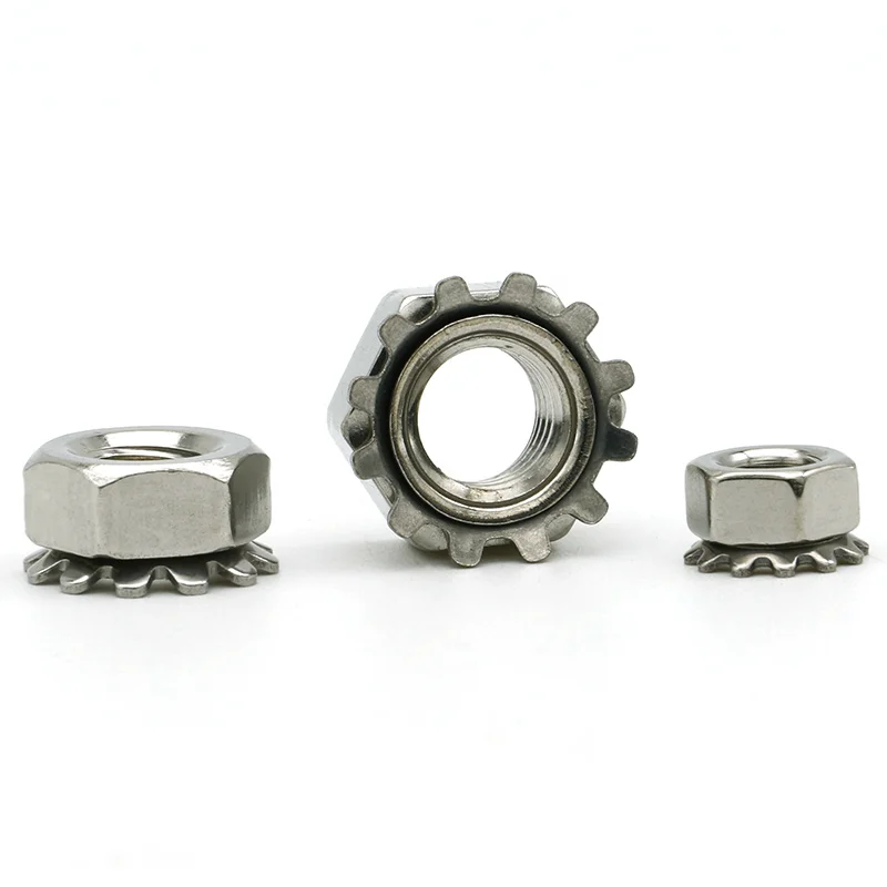 Дюймовая резьба нержавеющая сталь K-зубчатая гайка K-образное шестереночное