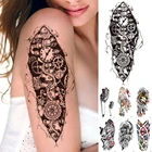 Водостойкая Временная тату-наклейка, механическое роботизированное снаряжение, флэш-тату, 3D бионический Электрический боди-арт, искусственная татуировка на руку для женщин и мужчин