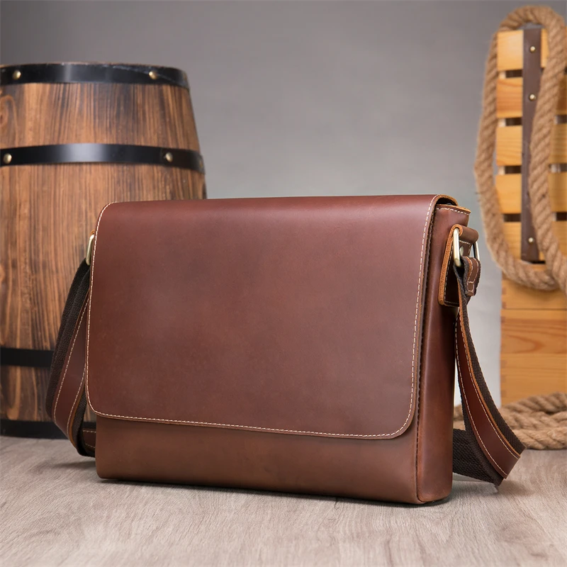 

Featured bags genuine leather men's leather meseenger shoulder bags crossbody bag leather for men male female hand bag fashion