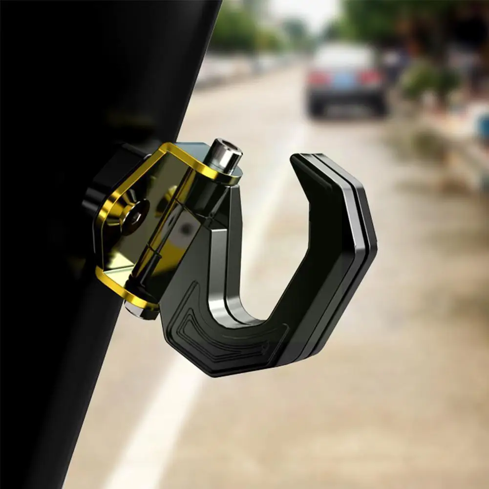 

Aluminum Alloy Motorcycle Luggage Helmet Double Hook Scooter Hanger Helmet Holder Motorbike Bag Screw Hook Durable With Mou R8t9
